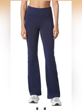 Andrew Marc Navy Flare Pants